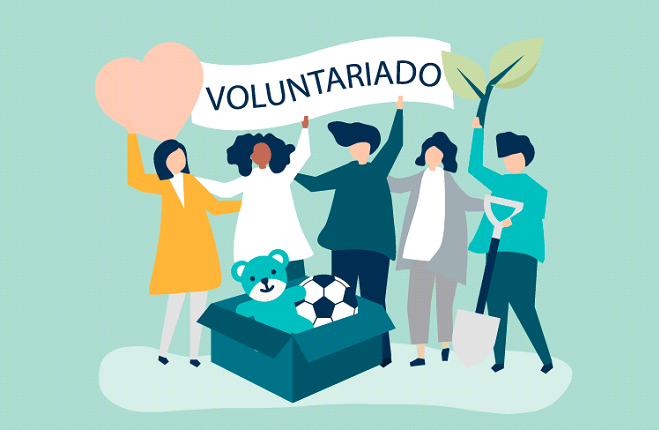Ilustração Voluntariado