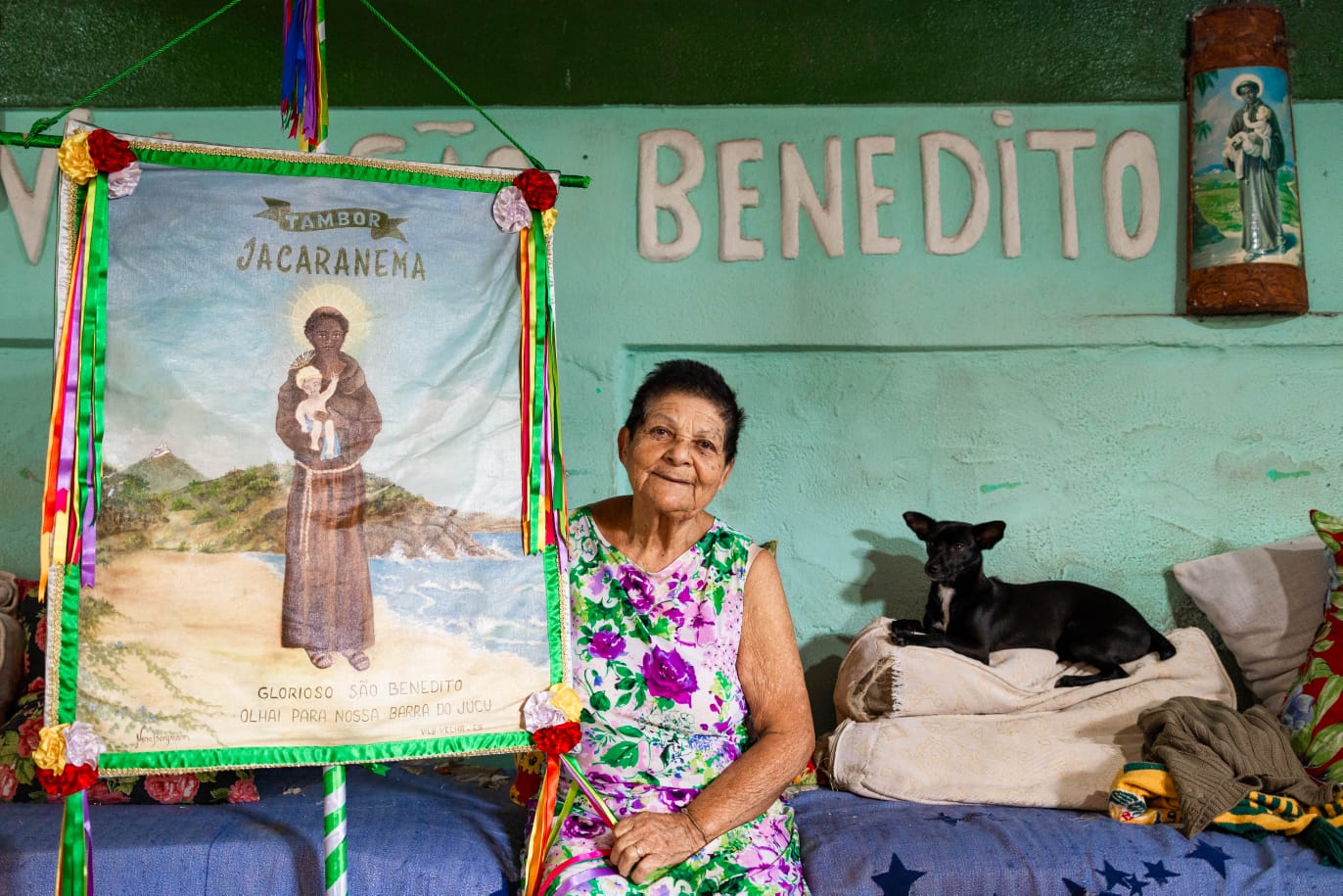 Mestra Dorinha, encontrada durante o mapeamento